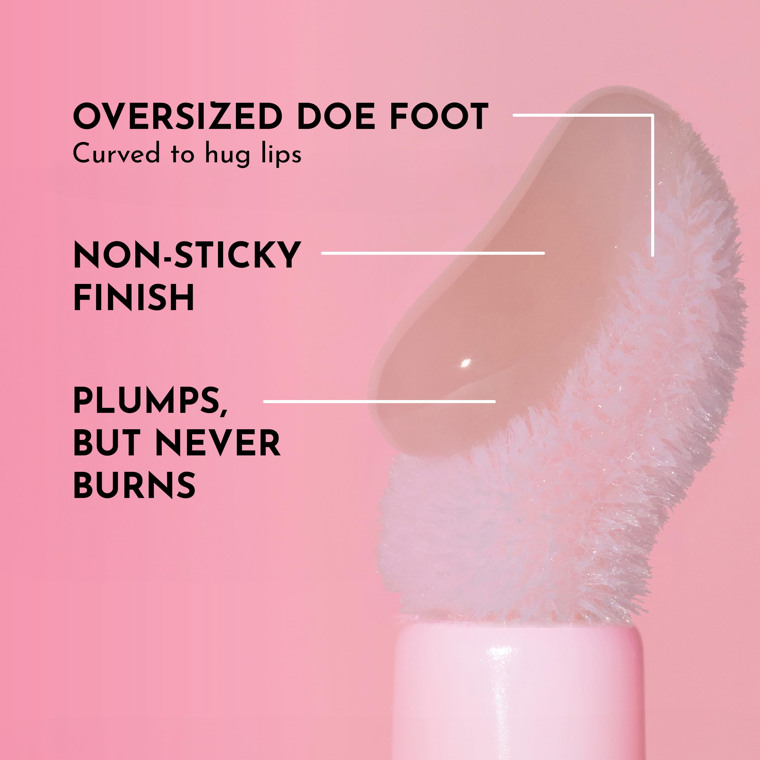 Lawless Forget The Filler gloss swatch with immediate shine