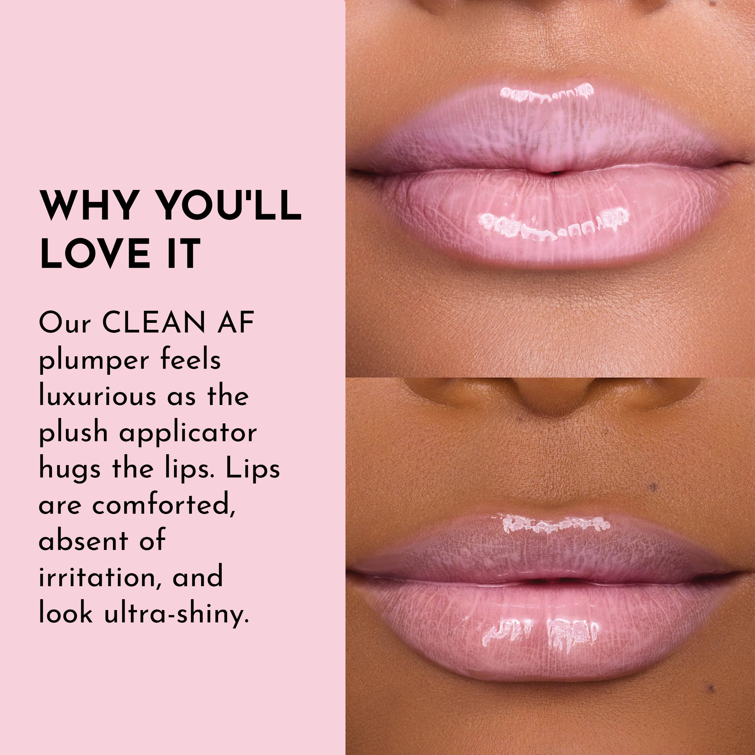 Lawless Forget the Filler close-up of hydrated lips with a glossy sheen