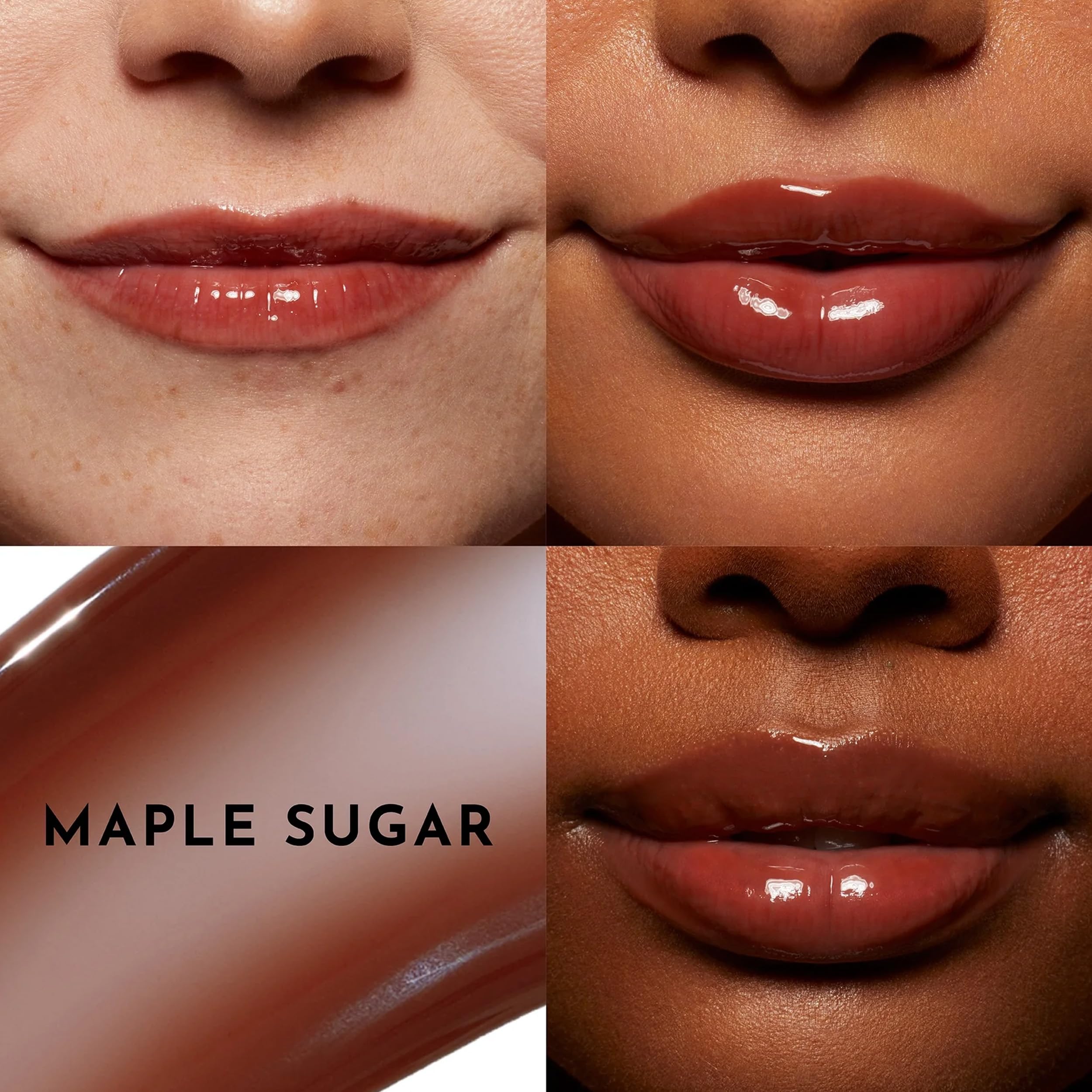 Lawless Forget The Filler gloss layered over lipstick for extra shine and plumpness