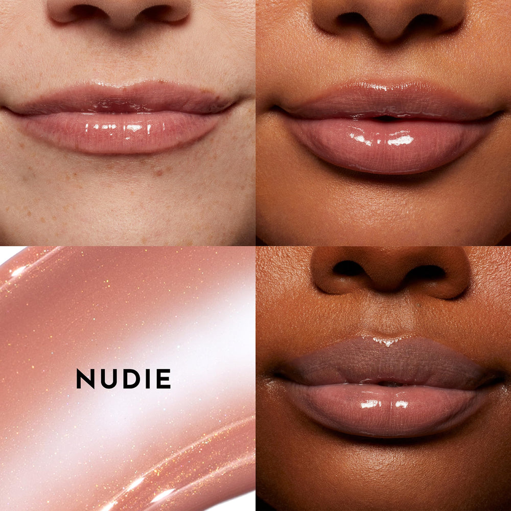 Layer over lipstick for glass-like shine and subtle plumping benefits