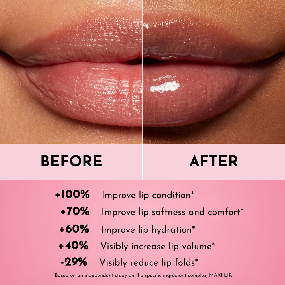 Luxurious compact packaging of Lawless Lip Plumper in Nudie Pink, travel-ready