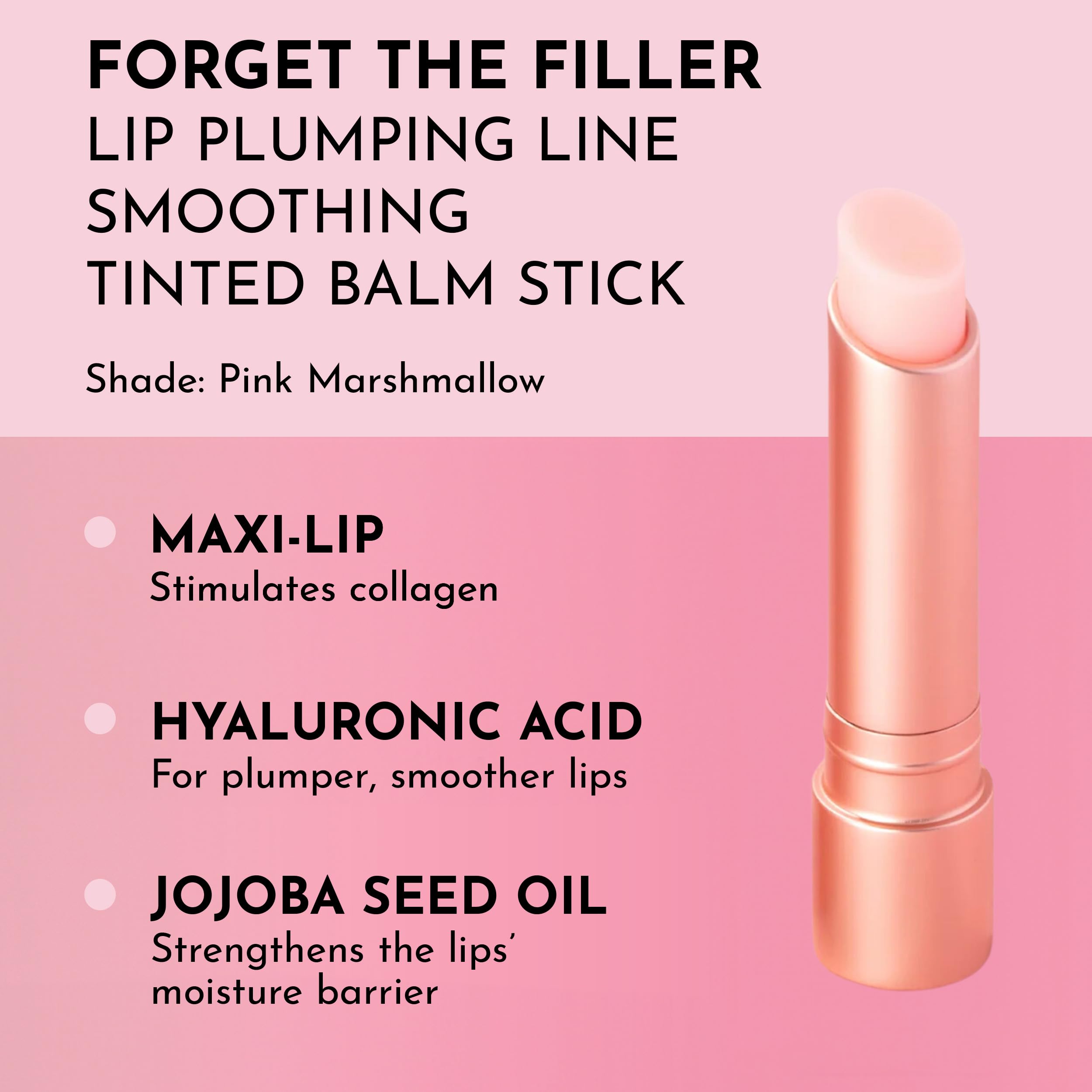 LAWLESS Forget the Filler pink marshmallow swatches show subtle tint payoff.