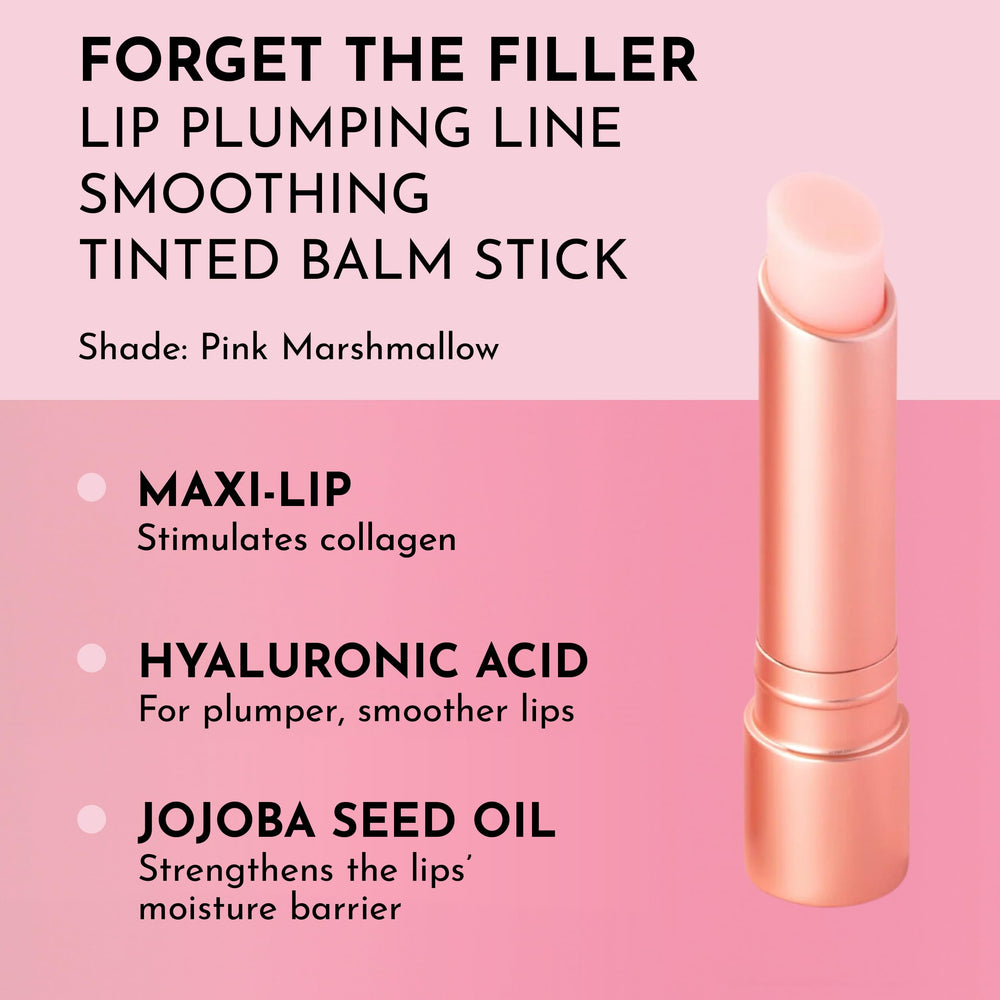 LAWLESS Forget the Filler pink marshmallow swatches show subtle tint payoff.