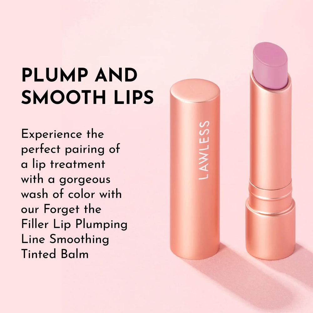Line Balm LAWLESS Forget the Filler Lip Plumping Line-Smoothing Tinted Balm in C ...