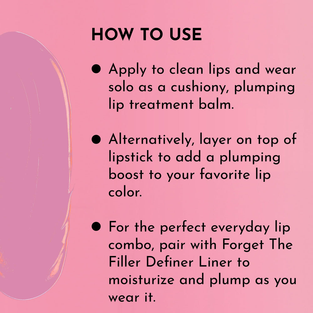 Purse-friendly LAWLESS balm on fingertips with swatch and texture detail