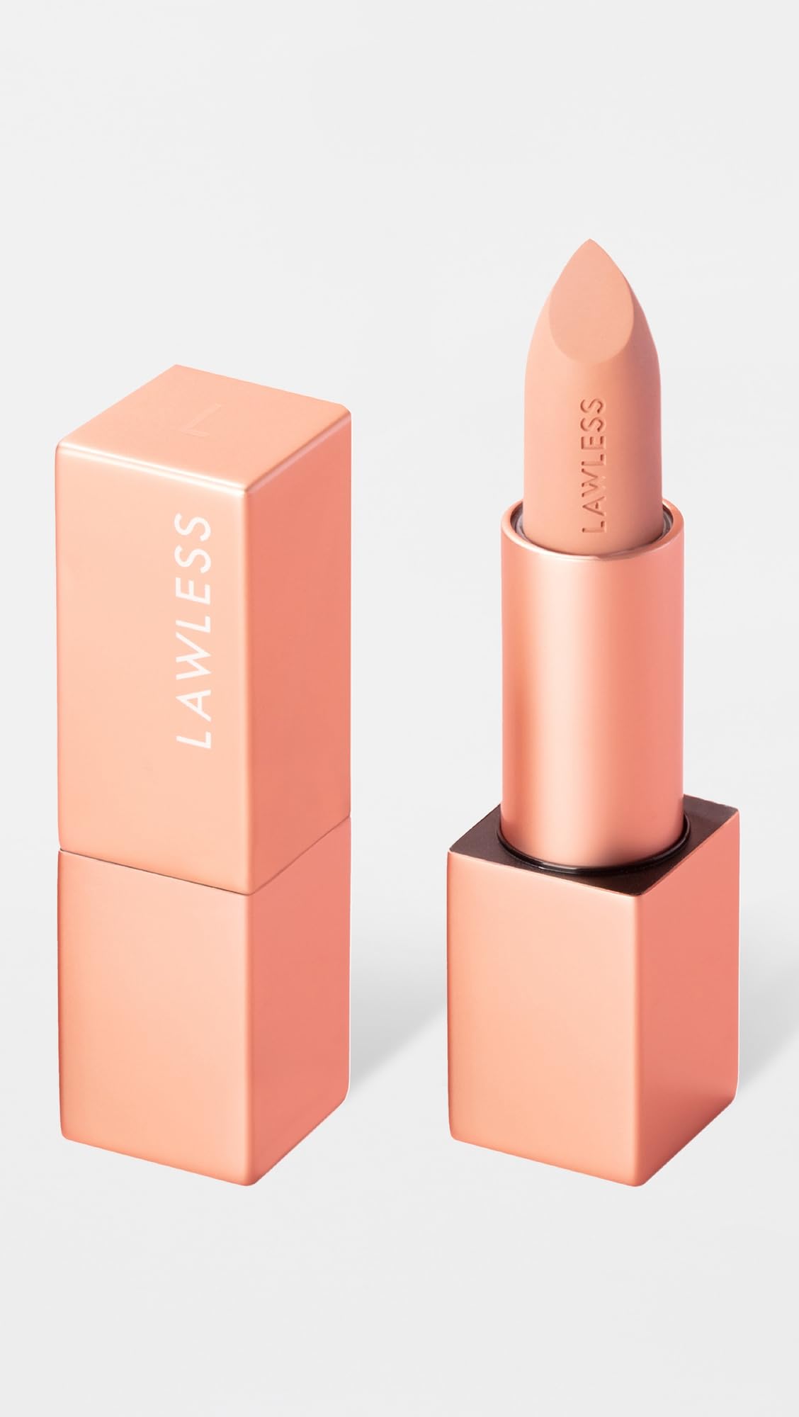 Lawless Forget the Filler lipstick swatch reveals rich pigment and satin finish