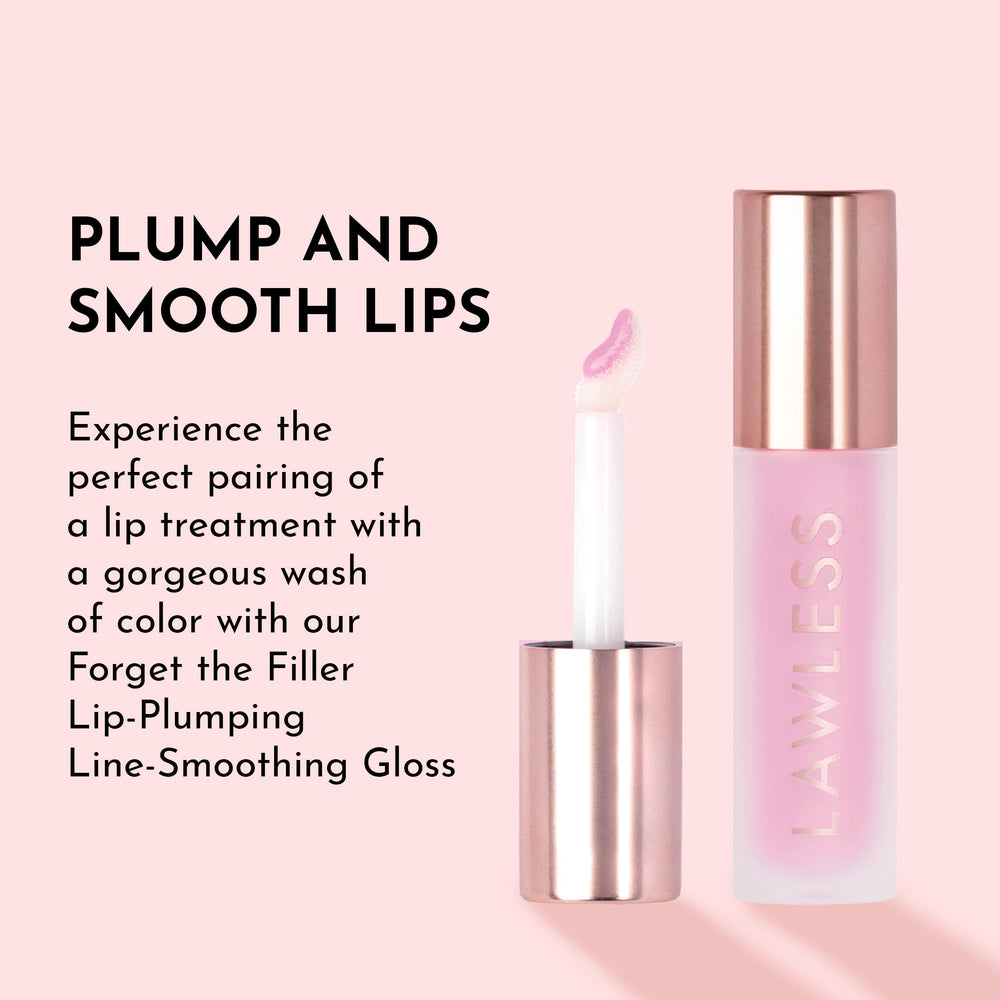Lawless Forget the Filler overlay provides sheer shine and lip hydration