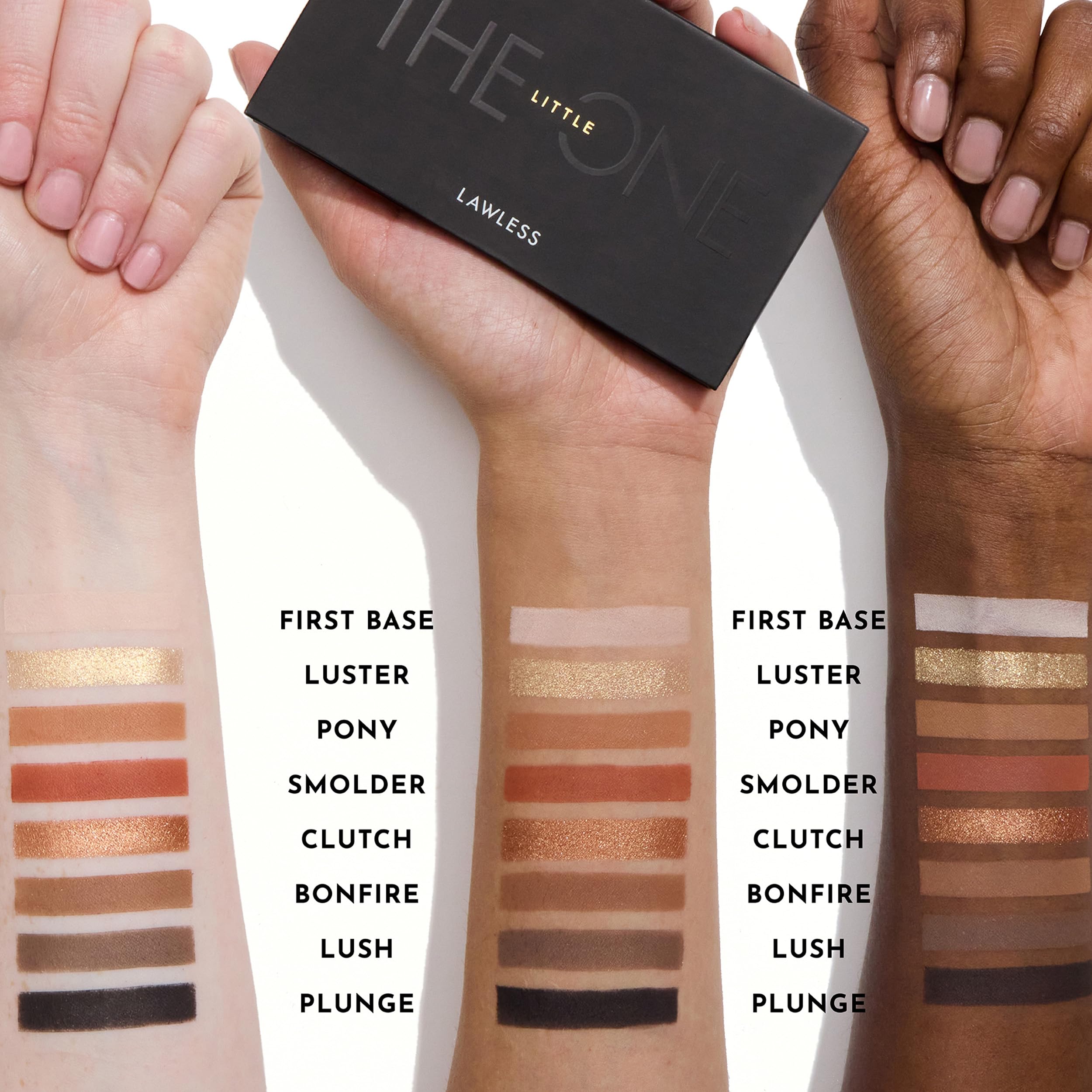 Lawless Little One Palette close-up swatches highlight pigment richness.