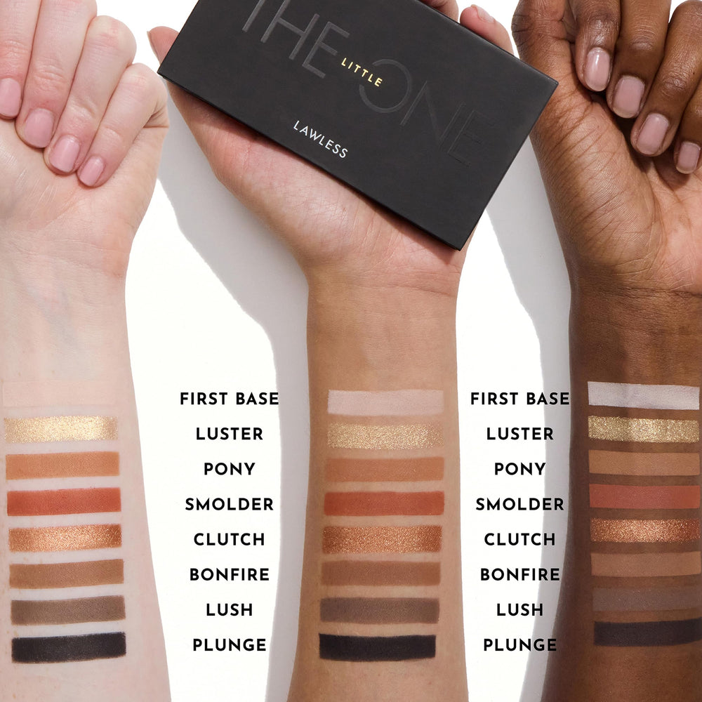 Lawless Little One Palette close-up swatches highlight pigment richness.