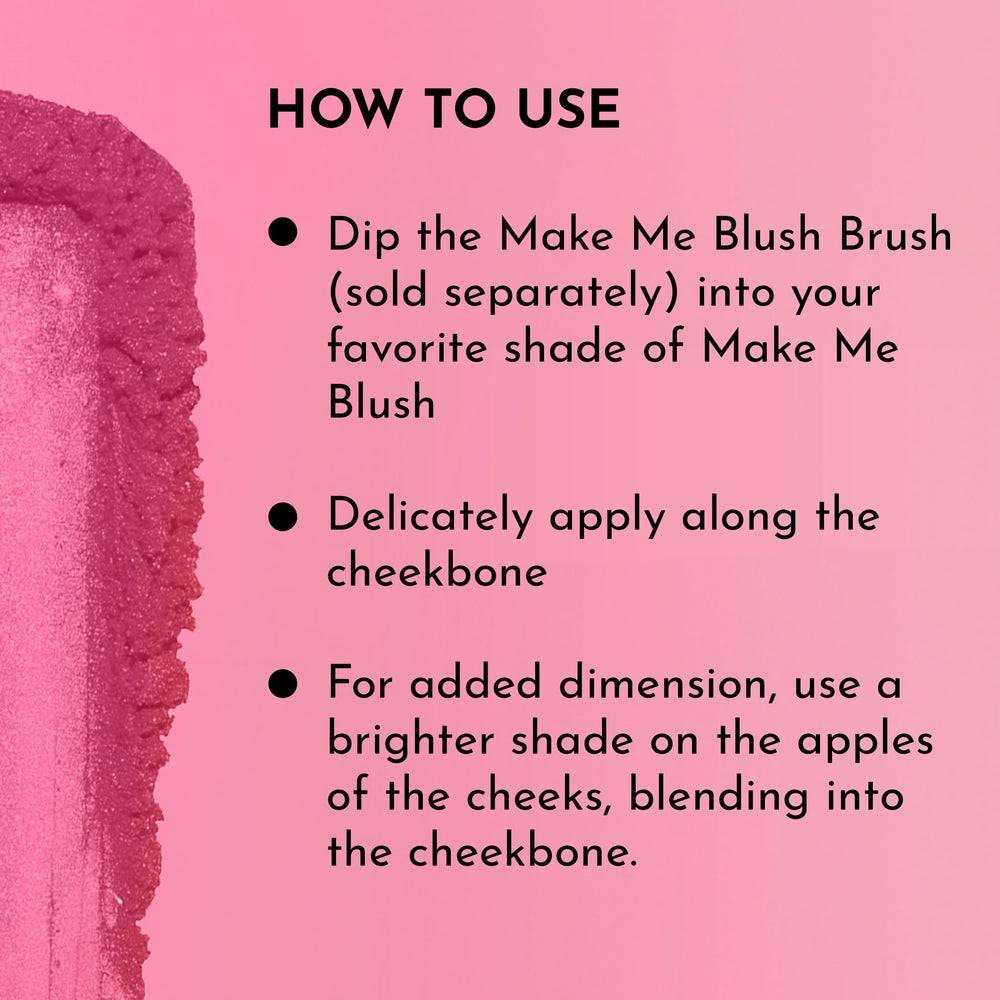 LAWLESS Make Me Blush brush applying velvety blush for seamless blend