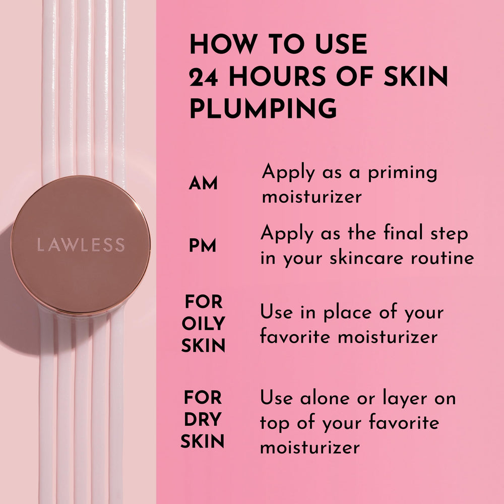 Lawless Mini Forget the Filler cream in hand reveals rich, comforting texture