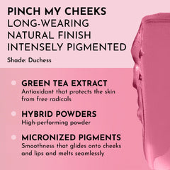 Lawless Duchess soft-blur finish swatch on skin for radiant, seamless complexion.