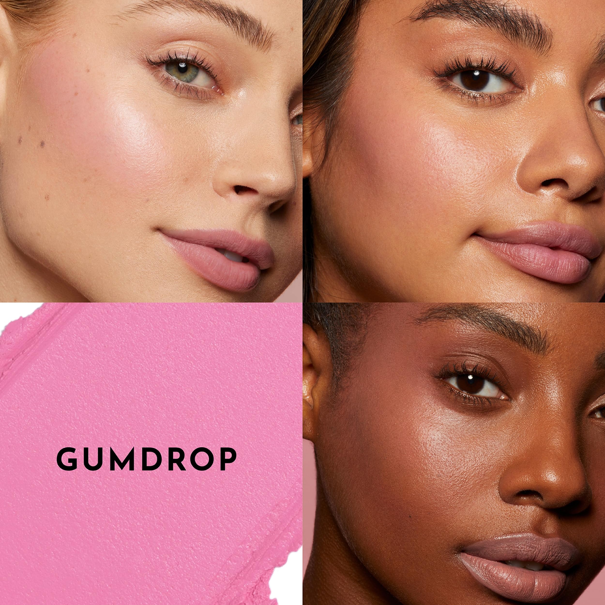 Gumdrop shade in action suggests versatile wear from subtle to statement