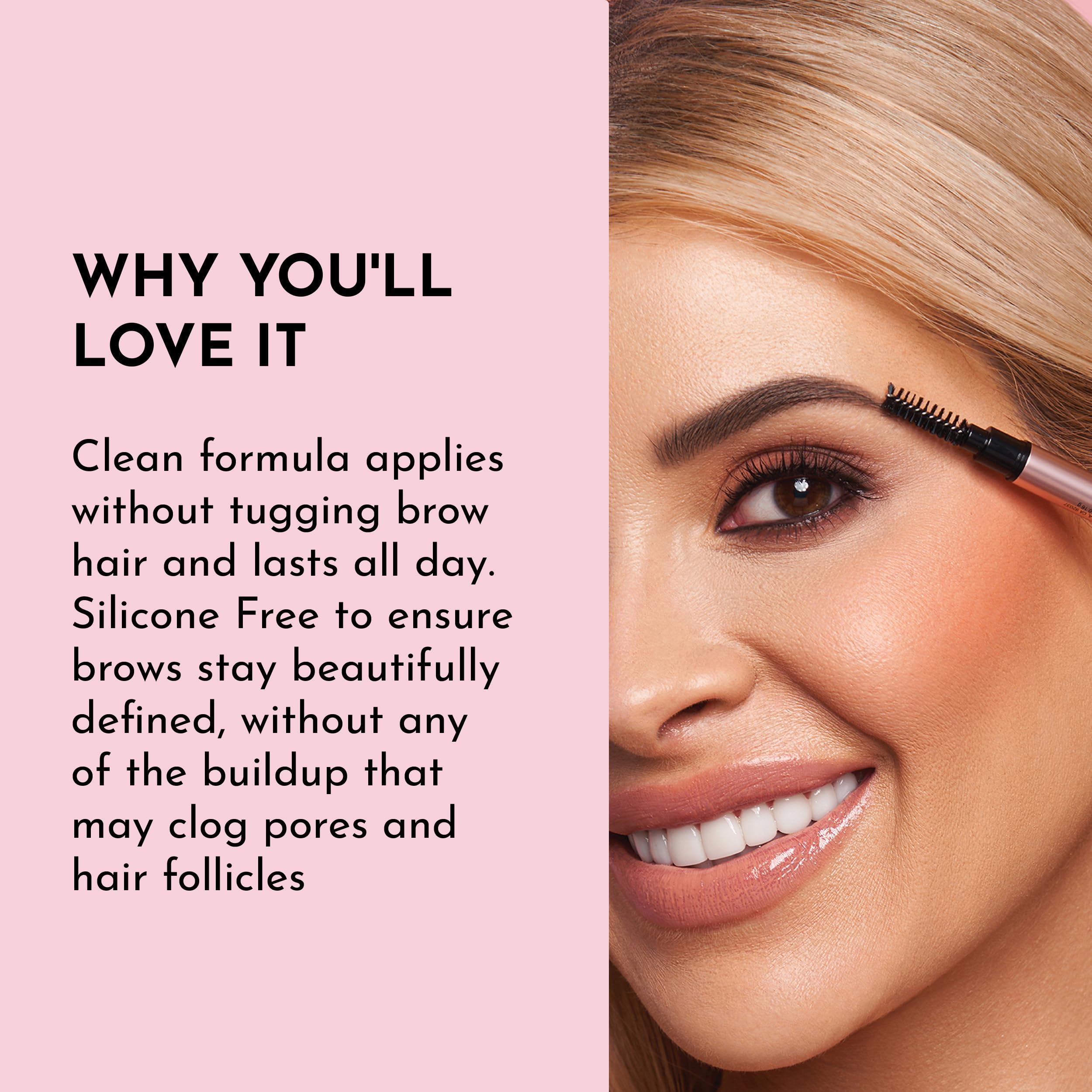 Lawless soft wax blend provides smooth glide and brow adhesion