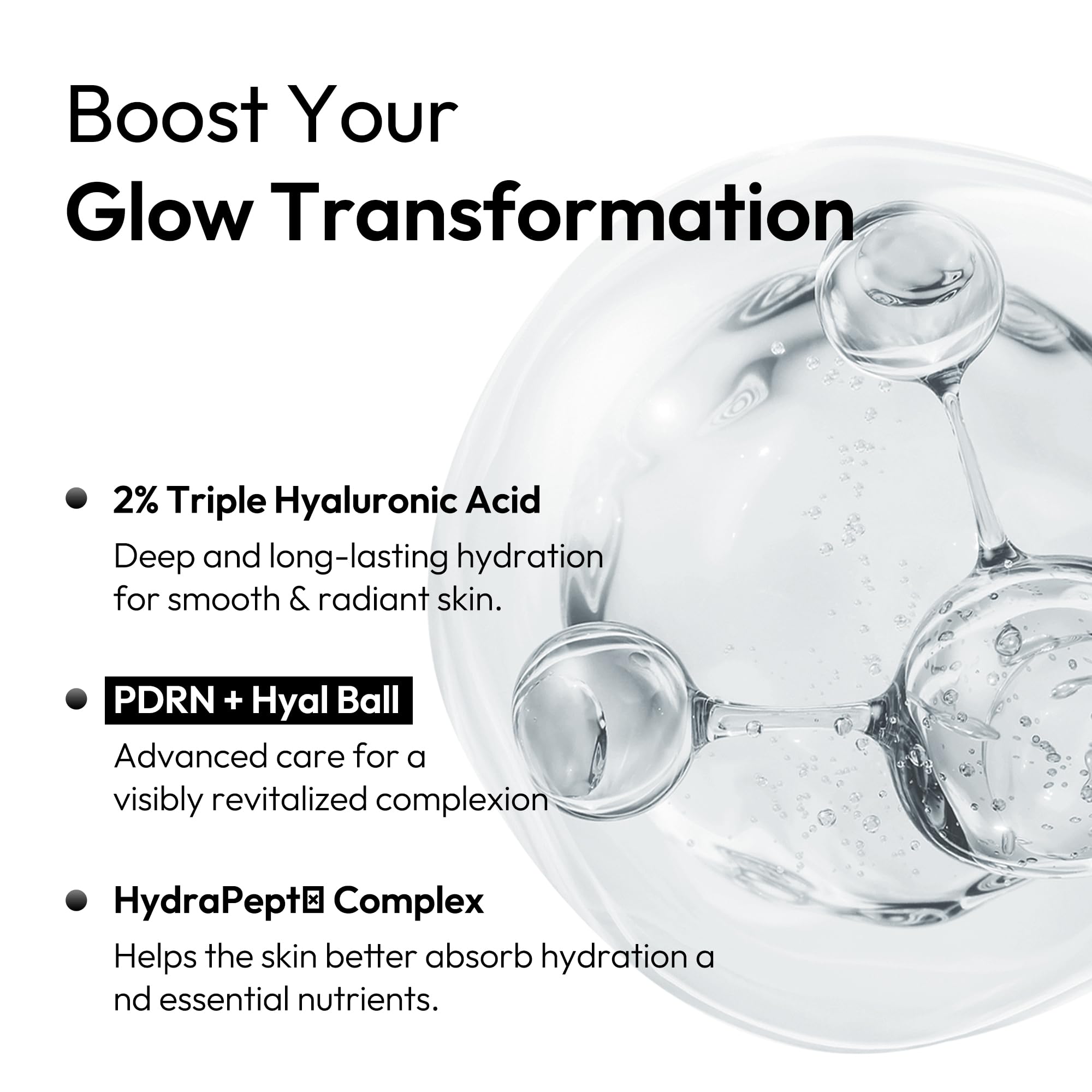 LAYERLAB Hyaluronic First Essence texture swatch reveals light, fast-absorbing hydration.