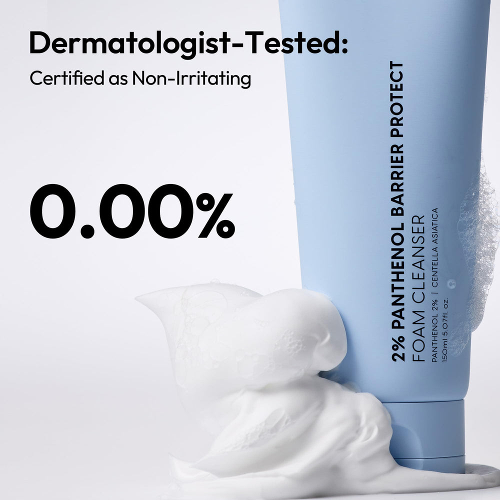 LayerLAB Korean Face Wash foam-dispense shot illustrating rich cream-to-foam transition.