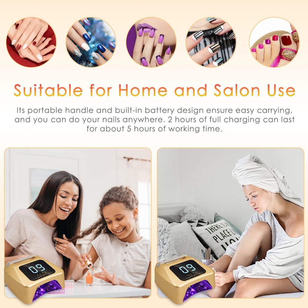 Layhou 72W nail lamp LED bead coverage ensures even curing