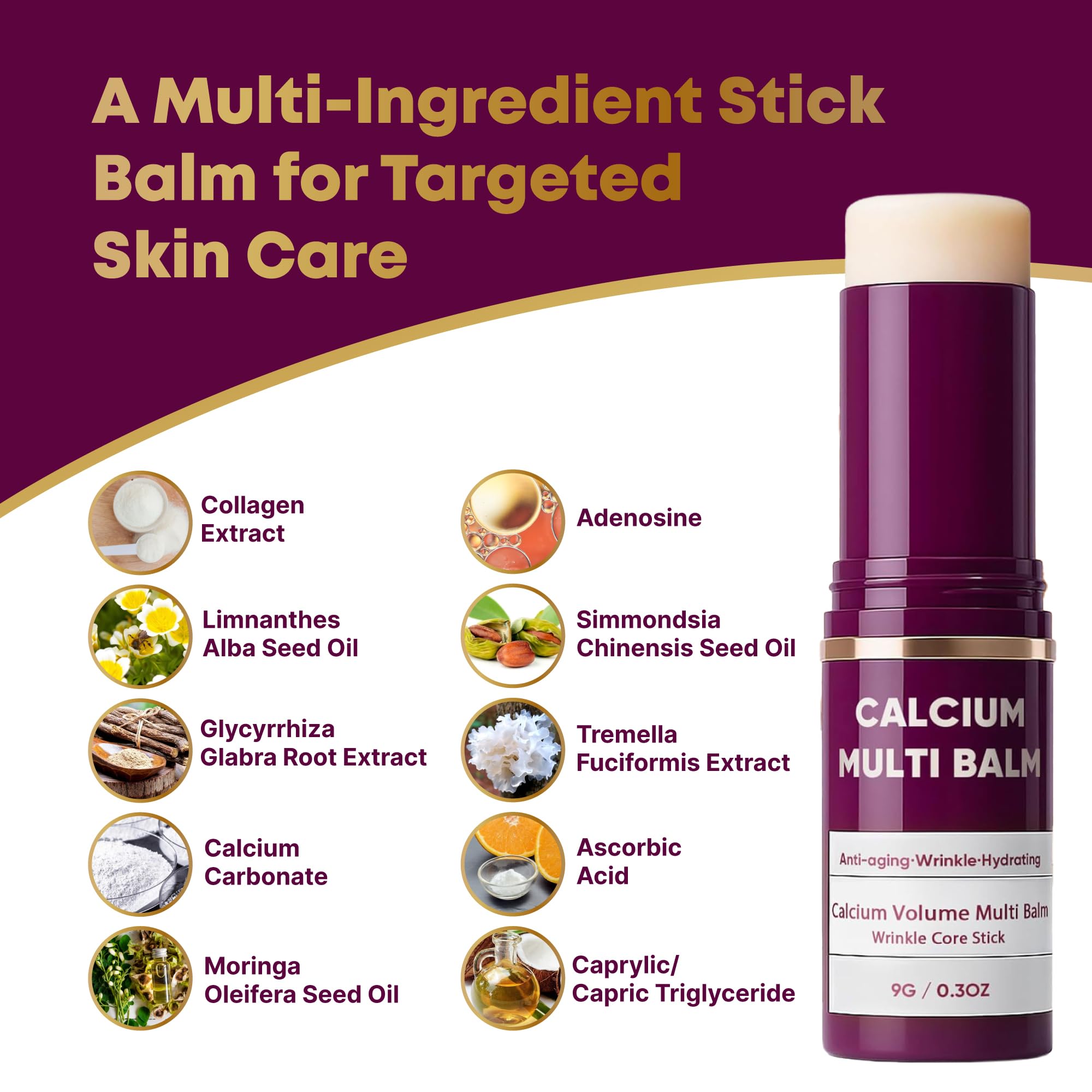 Layla Mae balm applied around eyes and lips for targeted care