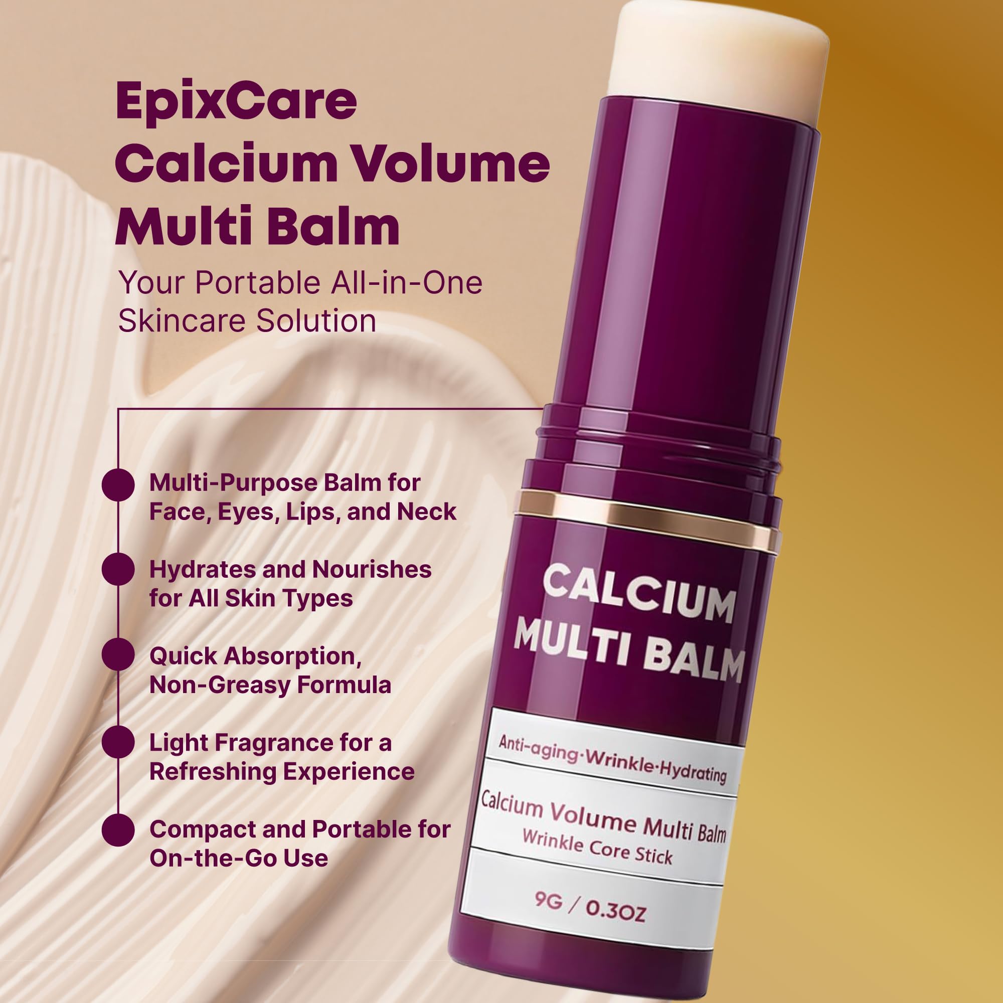 Layla Mae balm applied to the face for hydration and lift