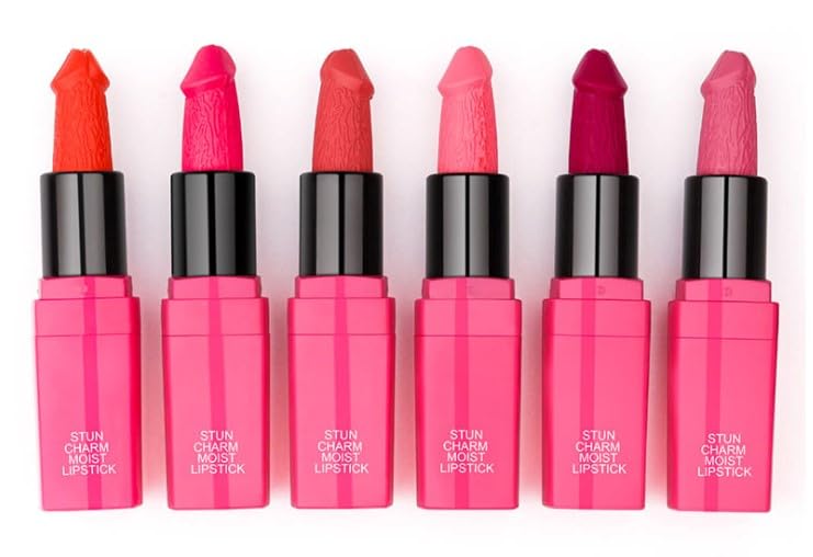 Laymoon lipstick-8-colors on display; perfect for color-loving gift ideas.