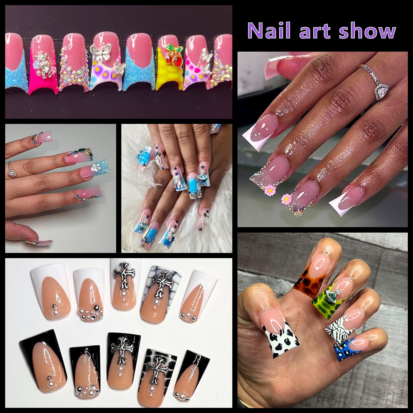 Laza duck nail tips packaging display for organized setup.