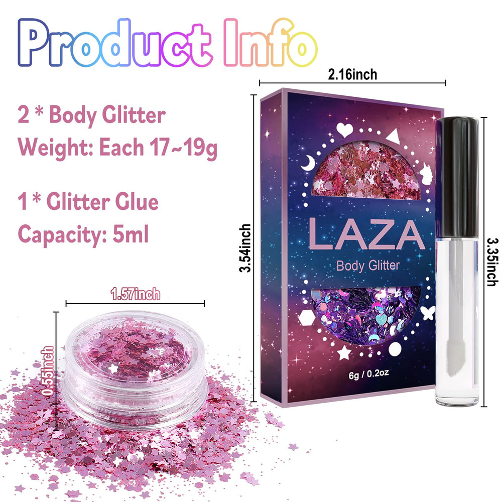 Laza glitter primer and glue, easy to apply glue with secure hold for sparkling designs.