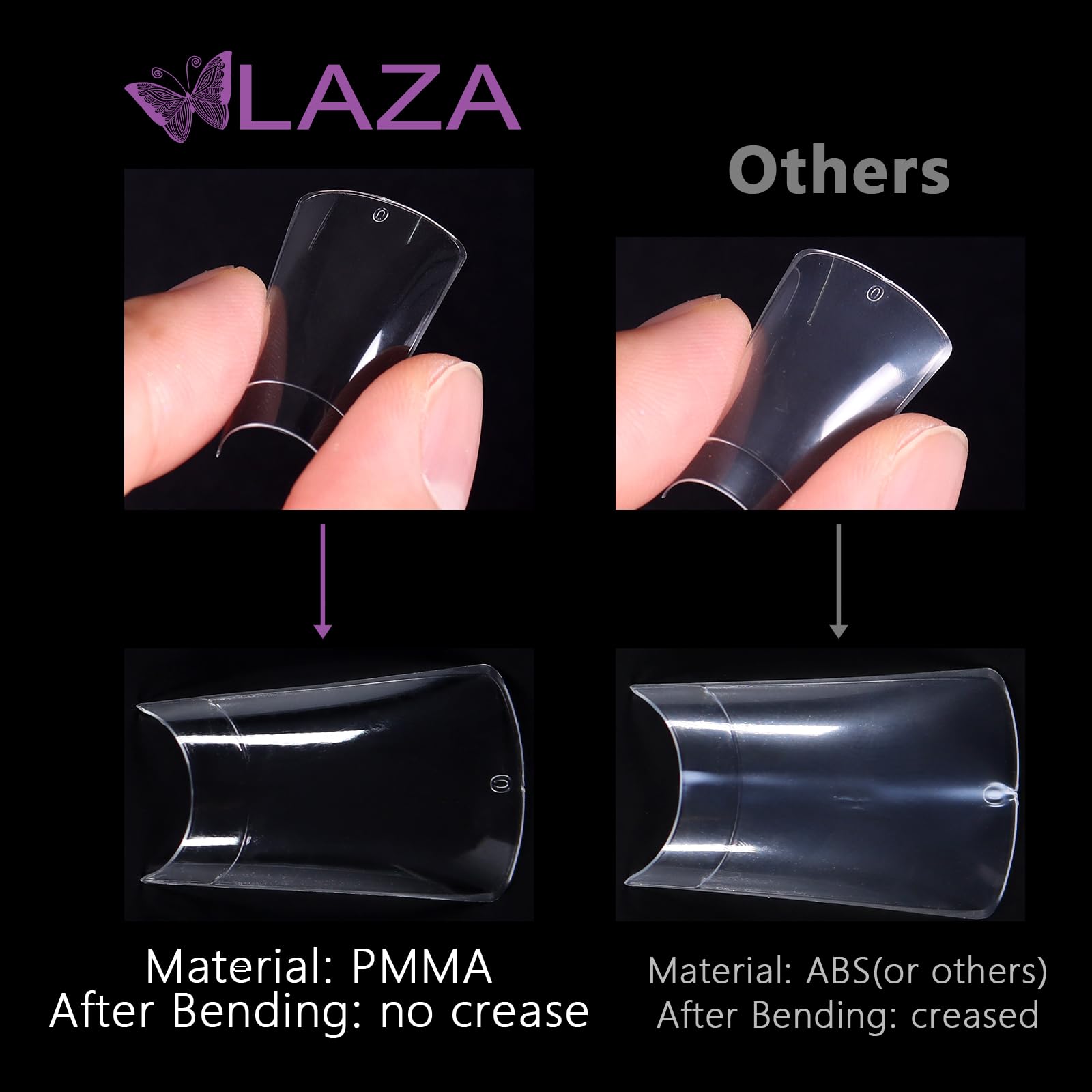 Laza duck tips easy application with thin curved attachment.