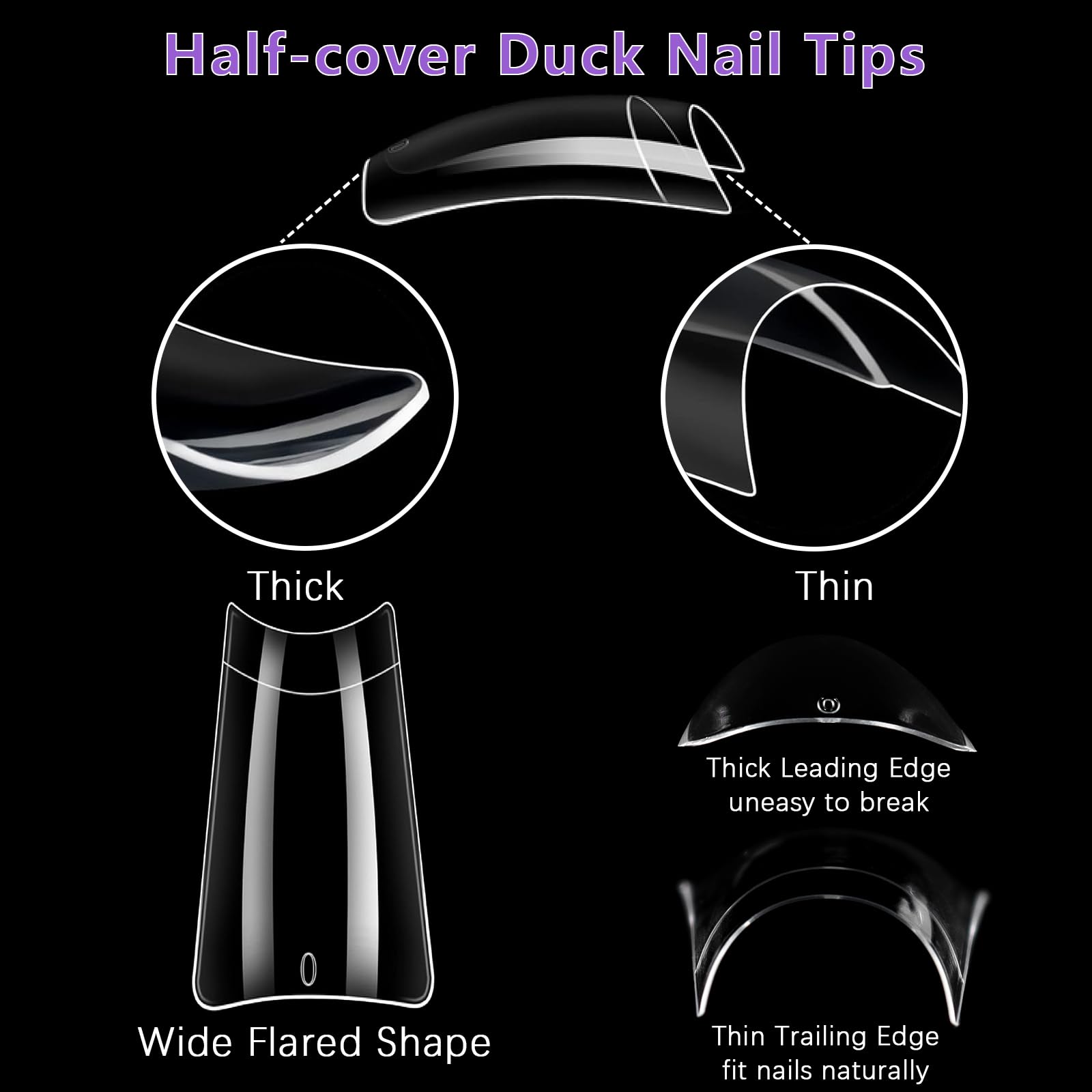 Laza nail tips medium length ideal for versatile nail art.