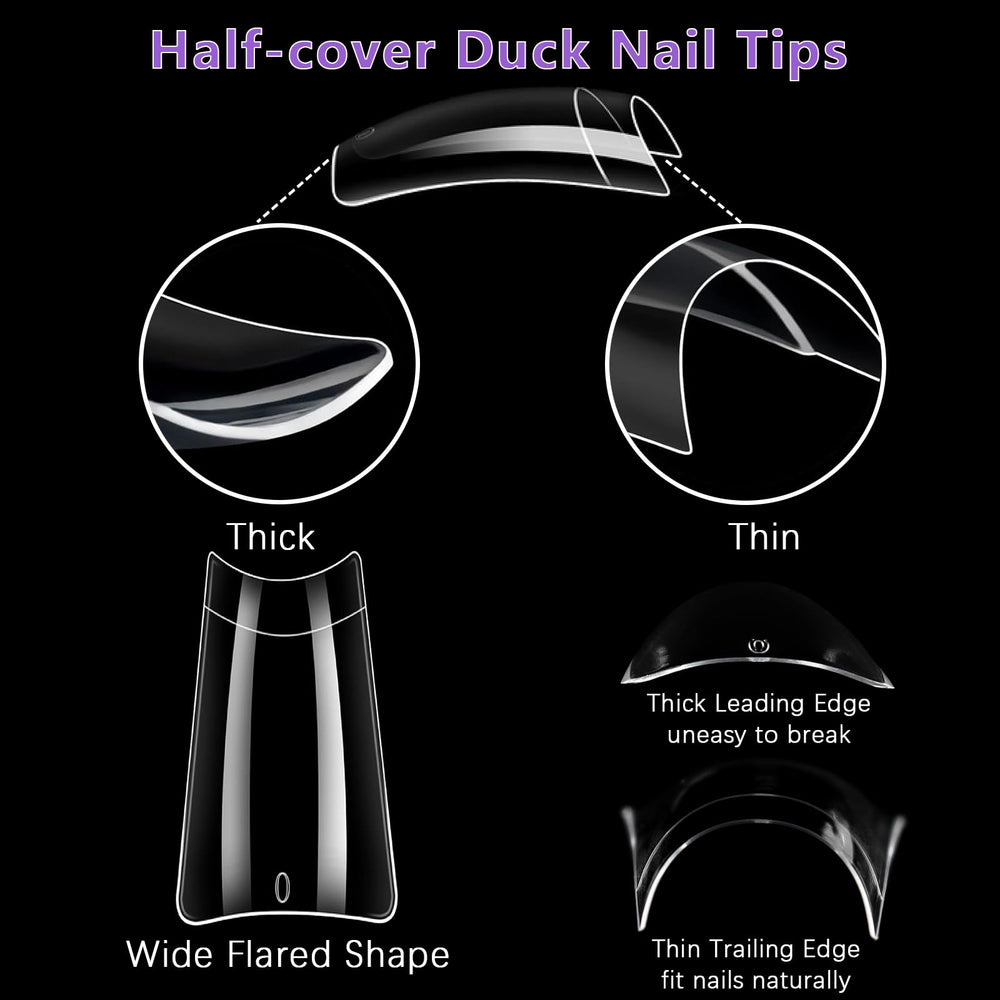 Laza nail tips medium length ideal for versatile nail art.
