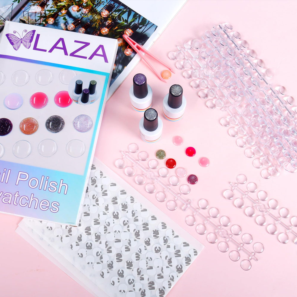 Laza nail color tester kit supports efficient color decisions.