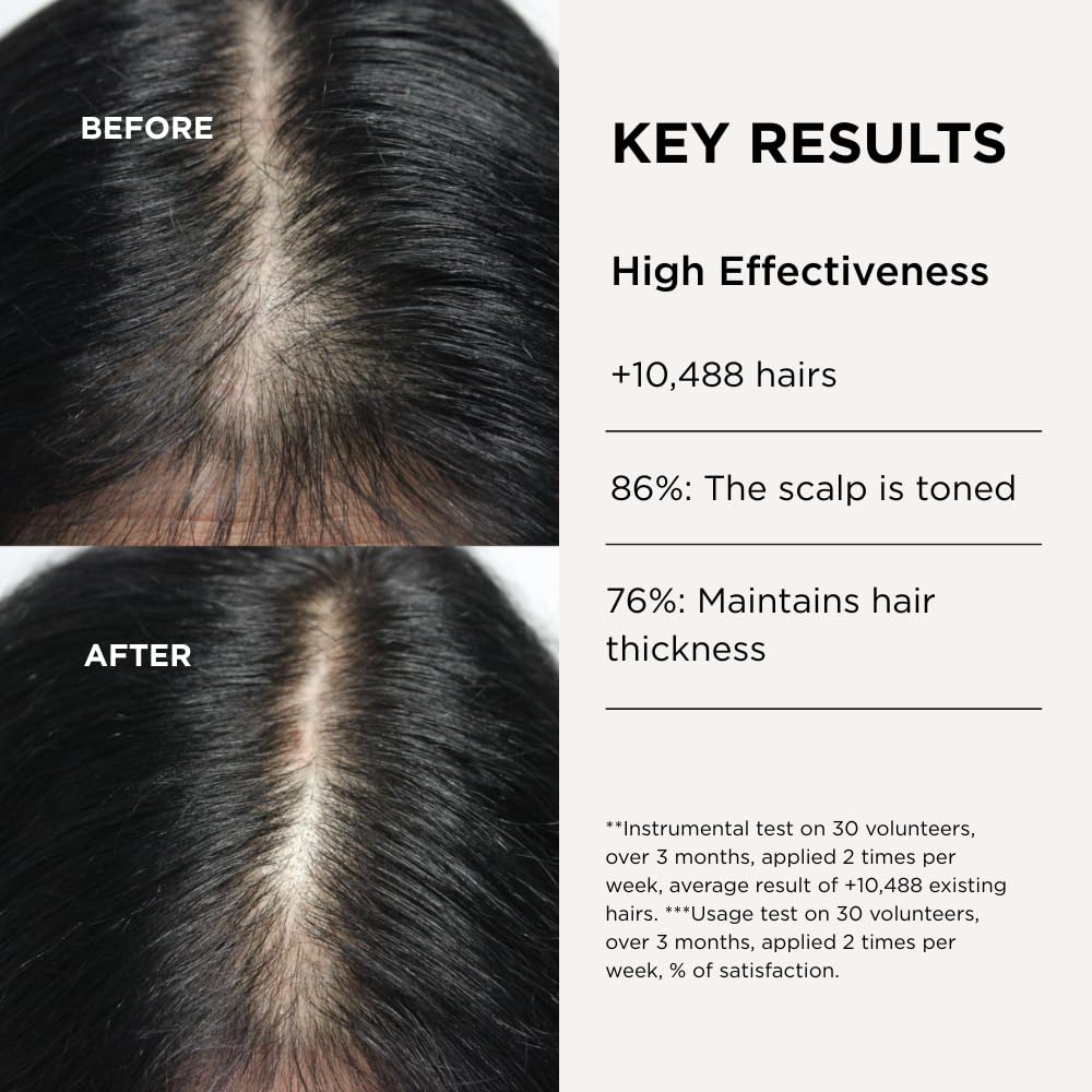 Lazartigue Fuller Hair Serum label confirms vegan, alcohol-free formula for balanced scalp.