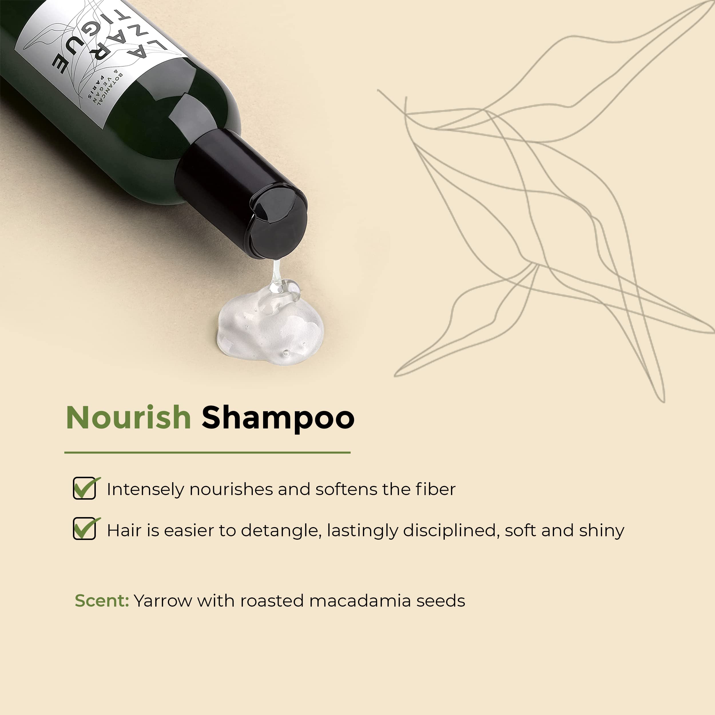 Lazartigue Nourish Shampoo coconut oil focus, gently softens hair and preserves moisture.
