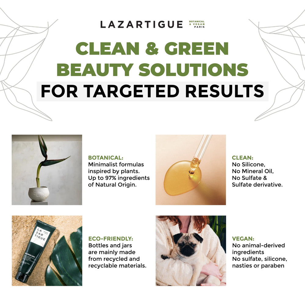Lazartigue Nourish Shampoo scent image, yarrow and macadamia seeds create an inviting fragrance.