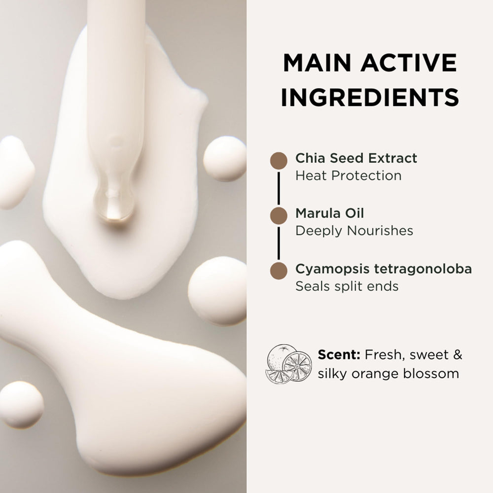 Marula oil depicted for lightweight hydration and shine.
