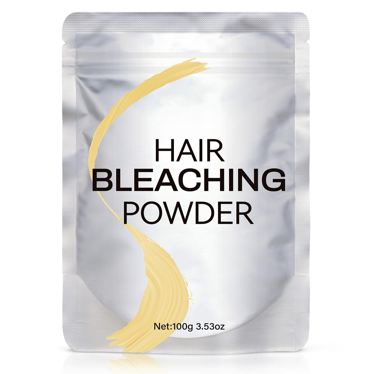 Lazibudgha hair bleach powder 100g ready for even lift and color change.