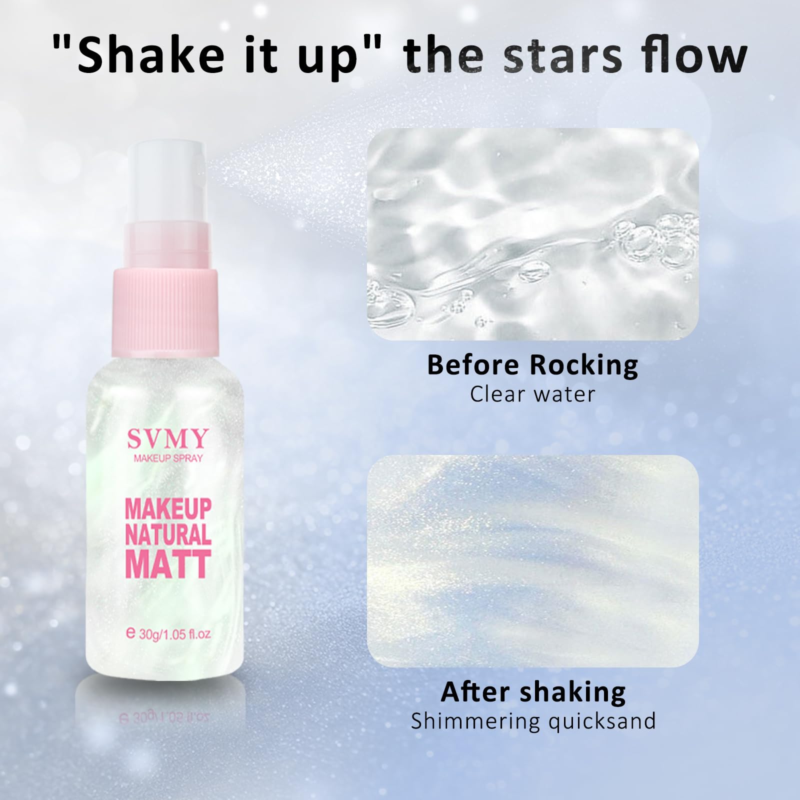 LAZORA lip-gloss adds shine and moisture for finishing touches.