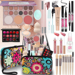 LAZORA makeup kit for teens full set with cleansing brush for effortless daily looks