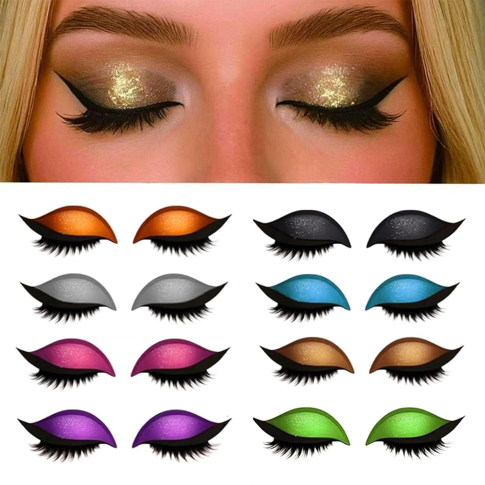 Lazy Eye Shadow Eyelash Patch packaging showing easy 3-in-1 makeup solution.
