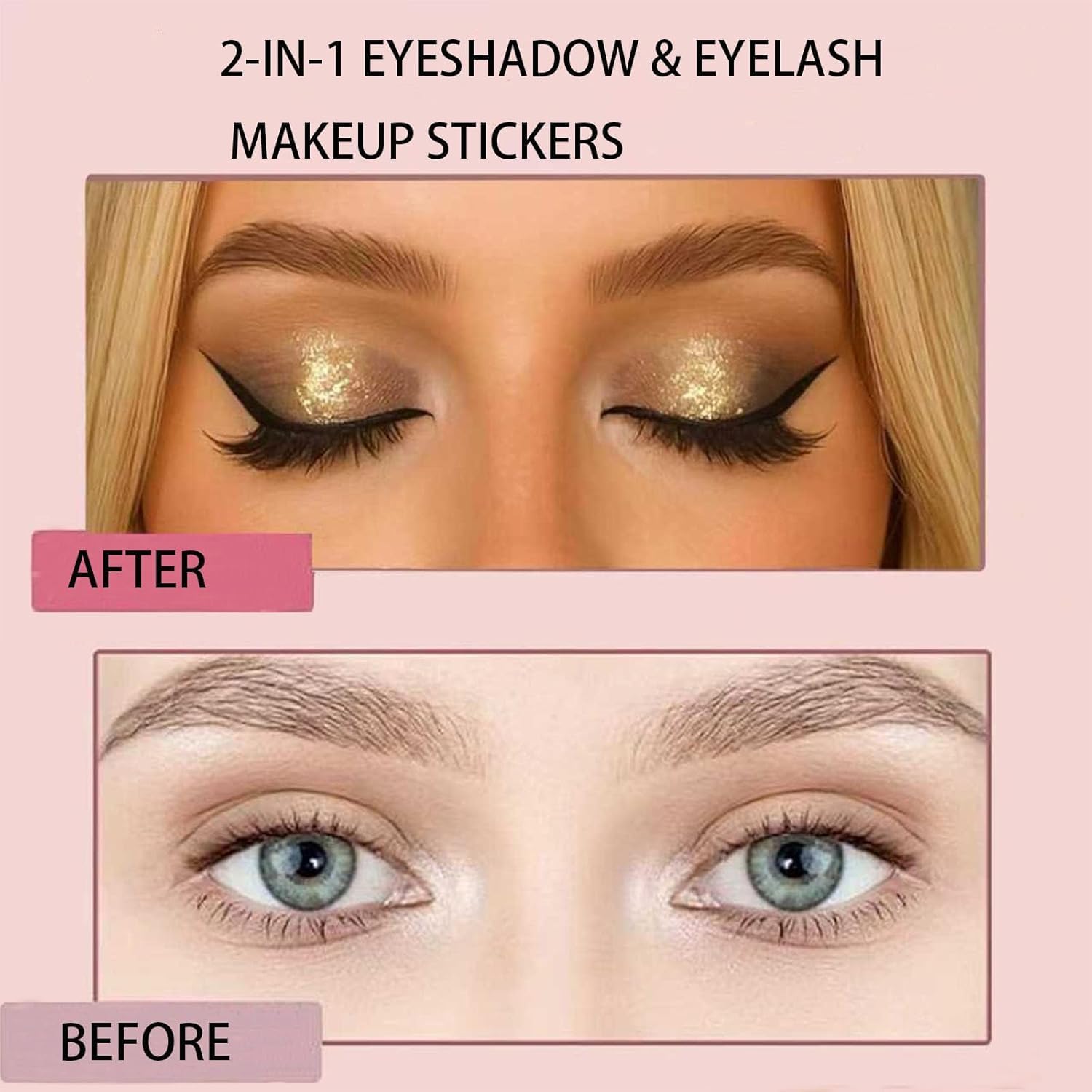 Reusable Lazy Eye Shadow Eyelash Patch set for ongoing use.