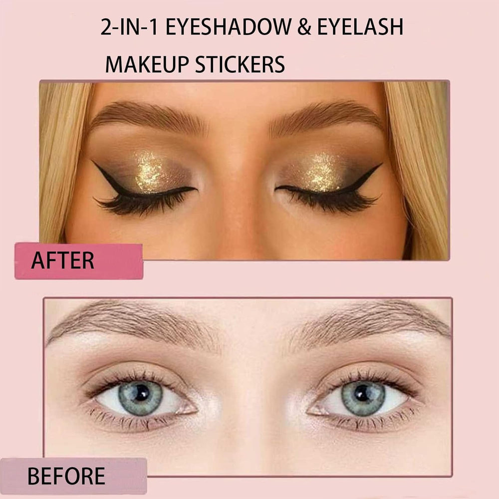 Reusable Lazy Eye Shadow Eyelash Patch set for ongoing use.