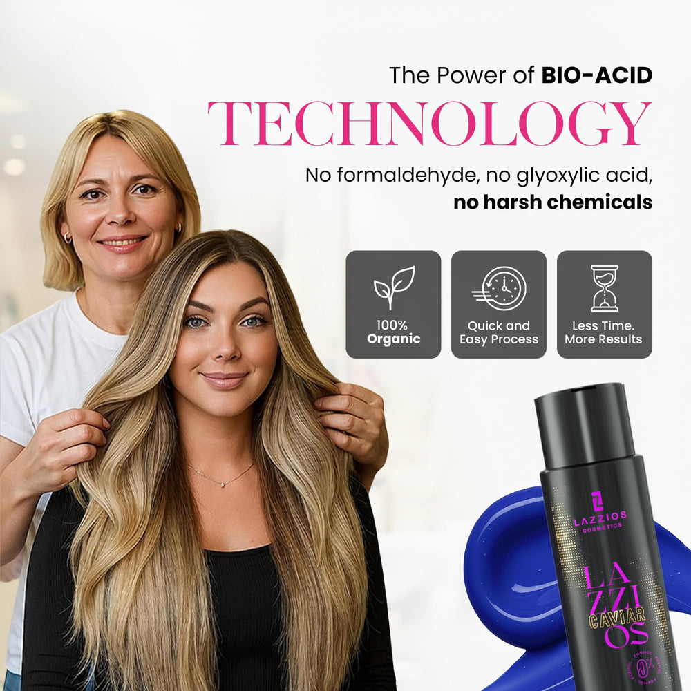 Lazzios Caviar Organic Hair Protein packaging designed for professional use