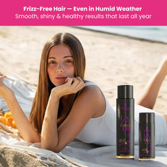 Lazzios Caviar Organic Hair Protein in-salon setup ready for smoothing treatment