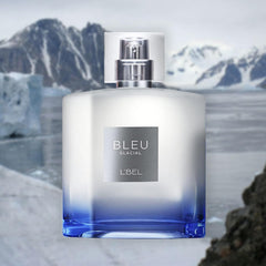 L'Bel Bleu Glacial bottle front view for everyday wear