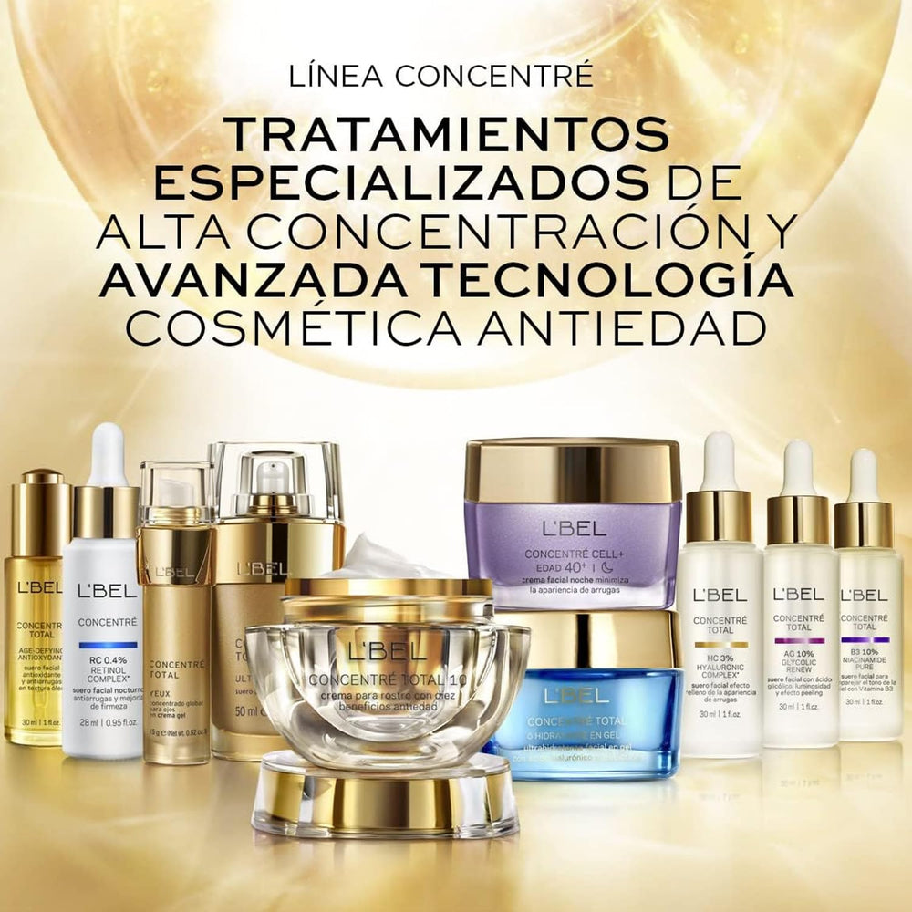 L'Bel Concentré Total aroma during application adds sensory experience.
