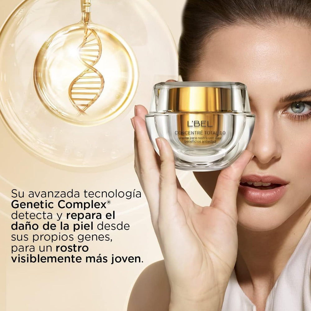 L'Bel Concentré Total cream on skin shows quick hydration.