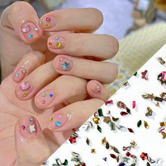 LBPEPAMZ flower-diamond charms add cute accents to manicures