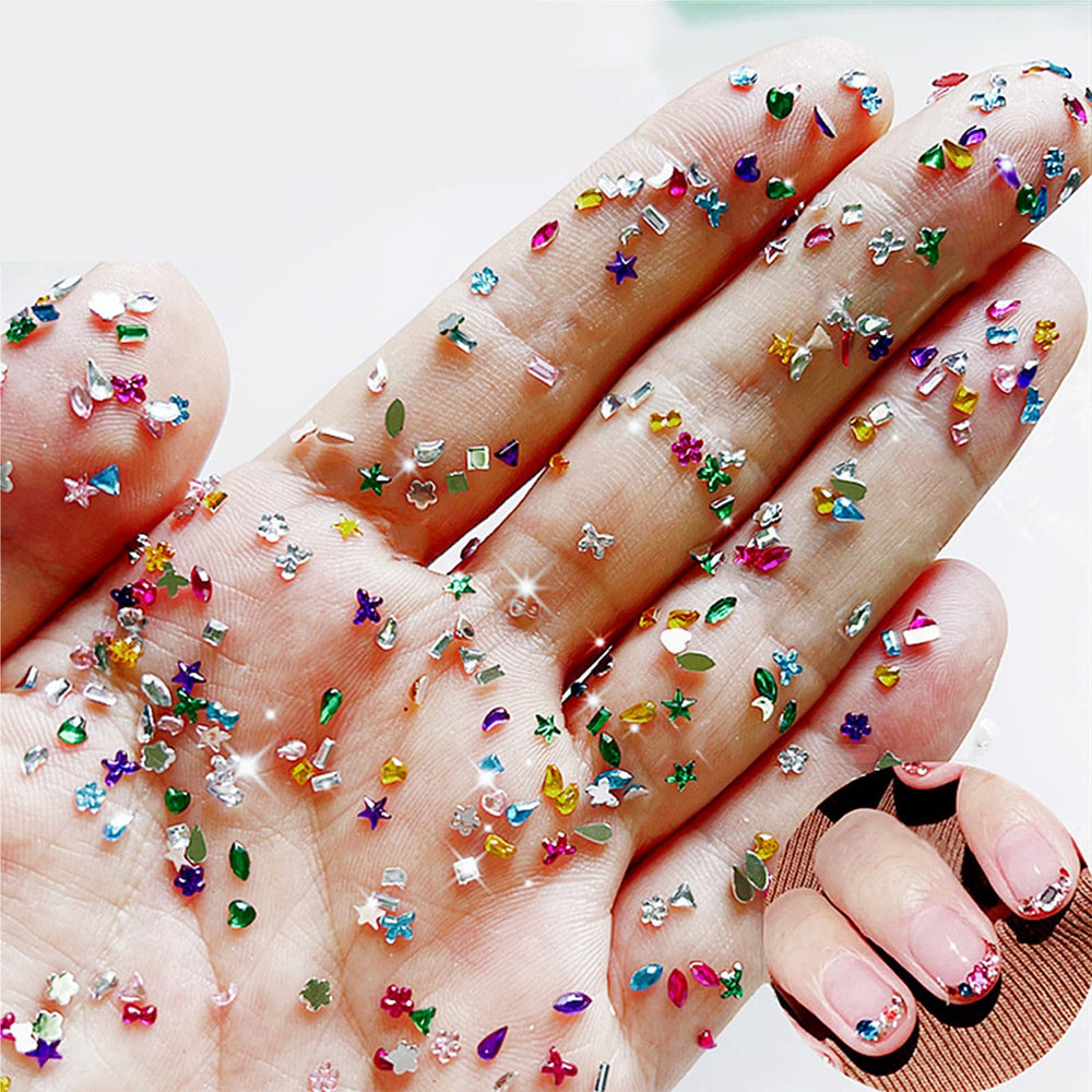 LBPEPAMZ heart-diamond charms for versatile DIY nail art at home