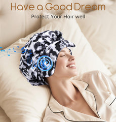 LC-dolida double-layer silk bonnet provides comfort and moisture retention overnight.
