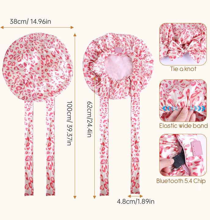 LC-dolida multi-use bonnet supports skincare, makeup, and more.
