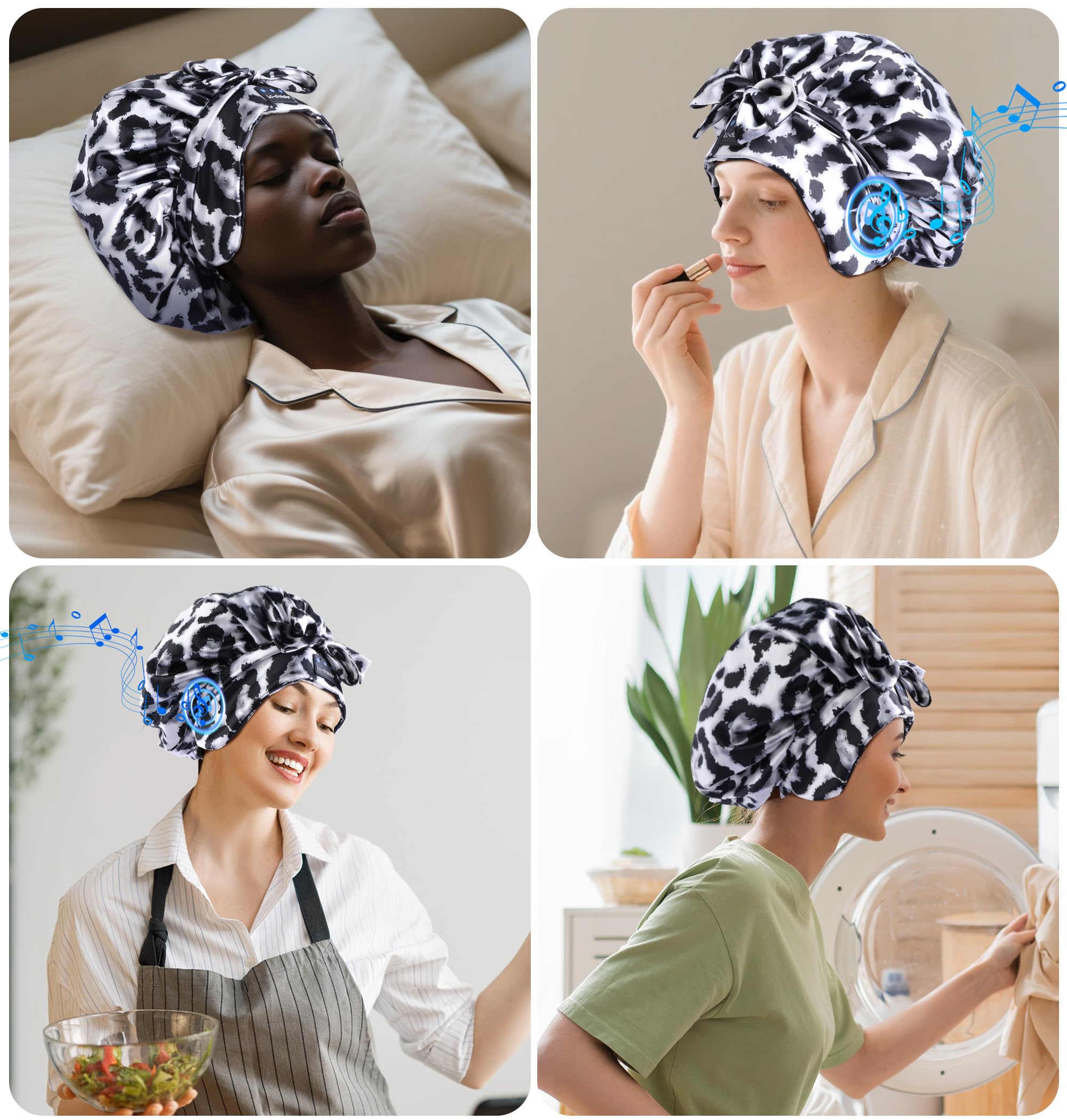 LC-dolida multifunction sleep bonnet ideal for skincare, makeup, and study sessions.